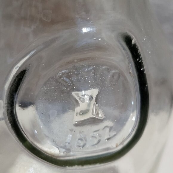 VTG Embossed Paul Masson Since 1852 Glass Milk Bottle Carafe Decanter Vase 10" N - Picture 5 of 11